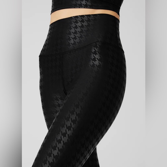 NWT Gottex Air Lift High Waist Houndstooth Leggings - Picture 7 of 7